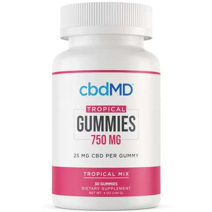 Broad Spectrum Tropical Mix Gummies