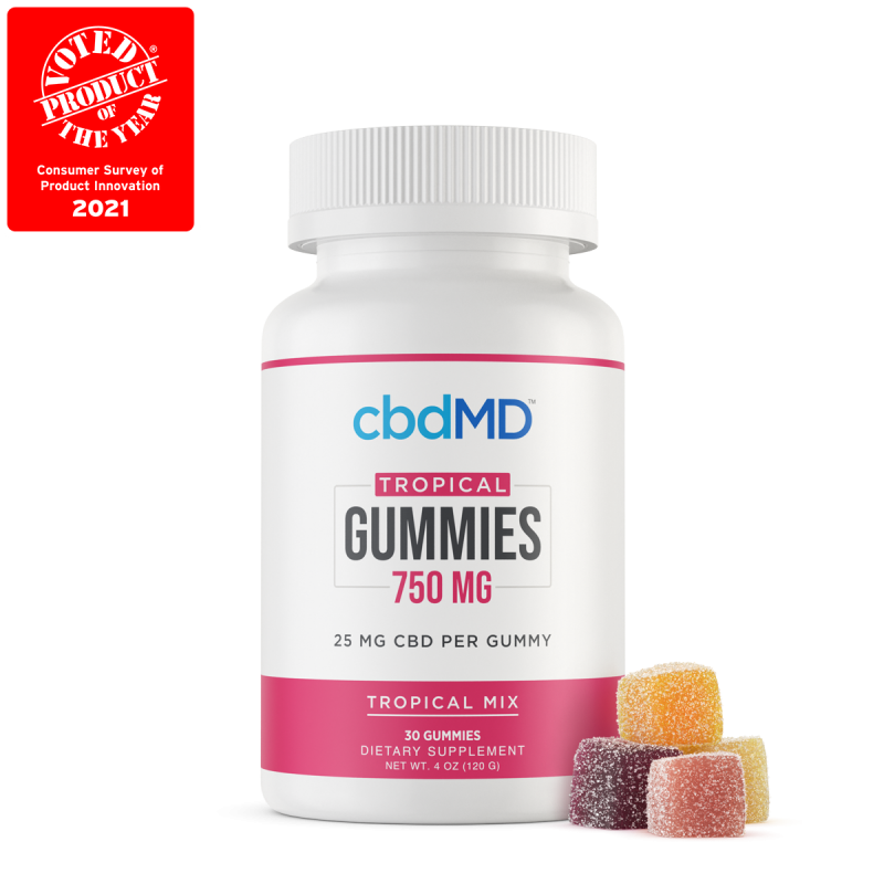 Broad Spectrum Tropical Mix Gummies