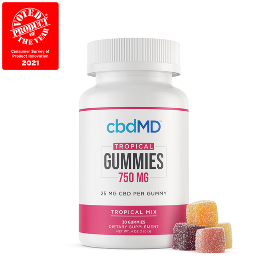 Broad Spectrum Tropical Mix Gummies